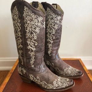 Corral embroidered “wedding” cowboy boot